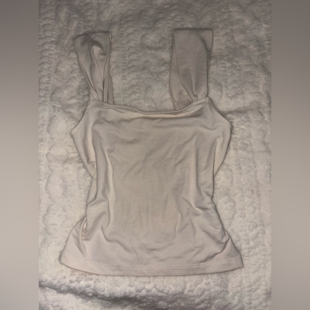 American Eagle Outfitters Cream Tank Top